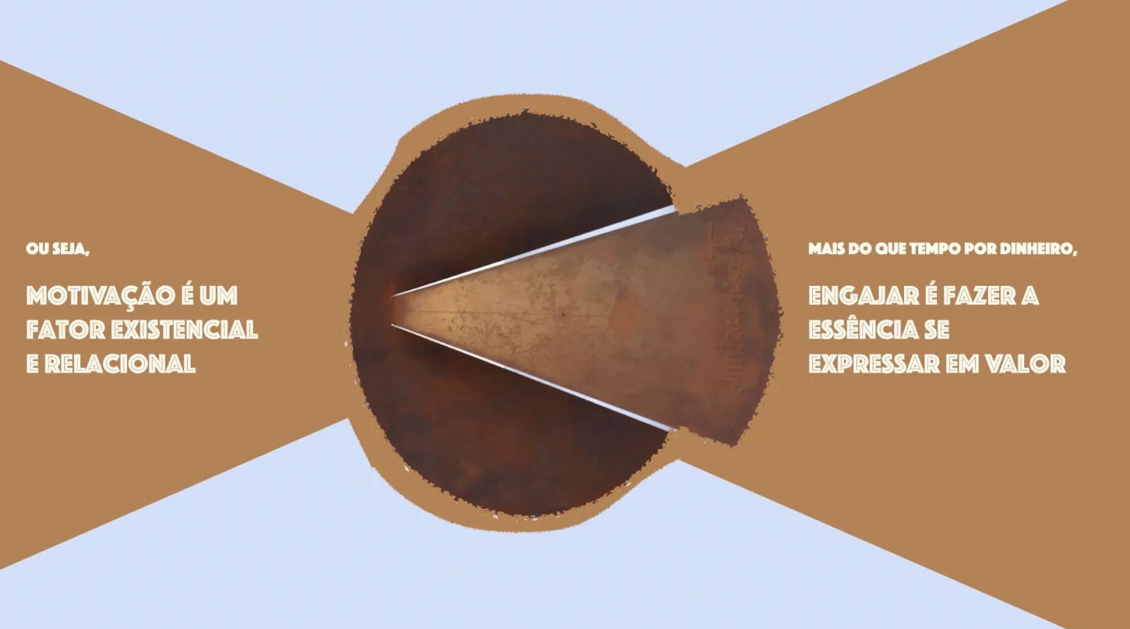 Motivação é um fator existencial e relacional — engajar é fazer a essência se expressar em valor